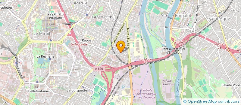 localisation de l'entreprise MONSIEUR RENE PEDAILLE  TOULOUSE