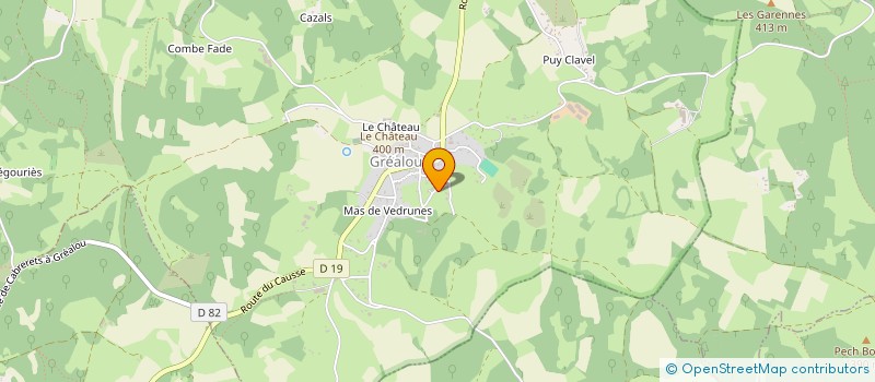 localisation de l'entreprise MONSIEUR RENE PEGOURIE  SAINT-CHELS