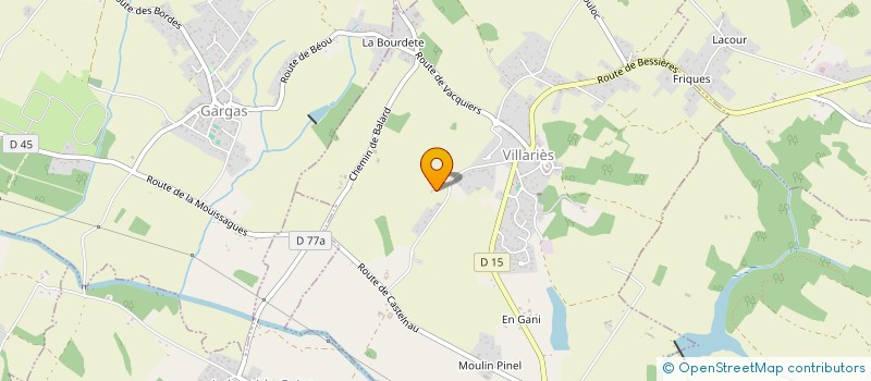 localisation de l'entreprise MONSIEUR RENE PELISSIER  GRAGNAGUE