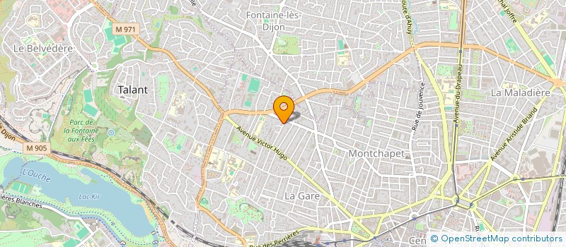 localisation de l'entreprise MONSIEUR RENE PERNOT  DIJON