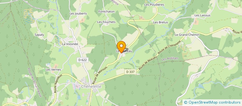 localisation de l'entreprise MONSIEUR RENE PERRAUD  REGNIE-DURETTE