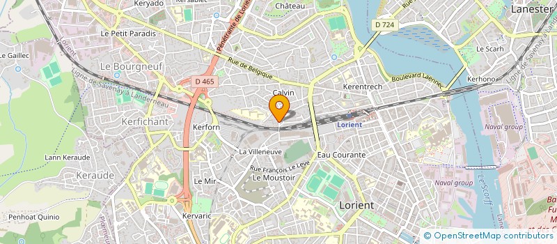 localisation de l'entreprise MONSIEUR RENE PERRIER  LORIENT