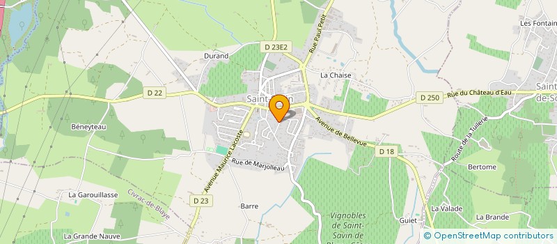 localisation de l'entreprise MONSIEUR RENE PETIT  SAUGON