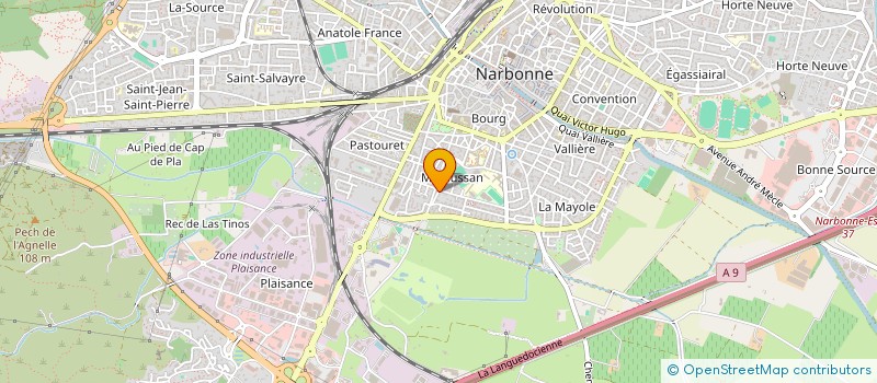 localisation de l'entreprise MONSIEUR RENE PEYRAT  NARBONNE