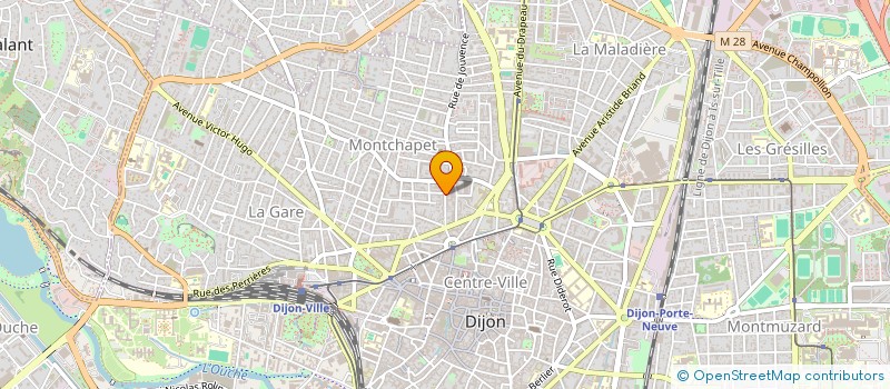localisation de l'entreprise MONSIEUR RENE PEYROUS  DIJON