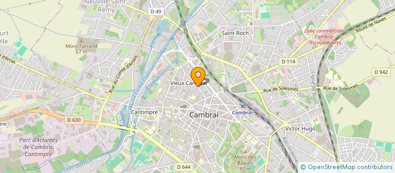 localisation de l'entreprise MONSIEUR RENE PHILIPPE  CAMBRAI