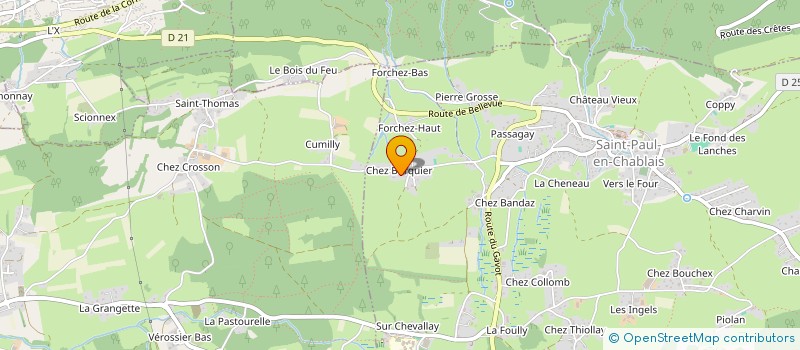 localisation de l'entreprise MONSIEUR RENE PICCOT à SAINT-PAUL-EN-CHABLAIS