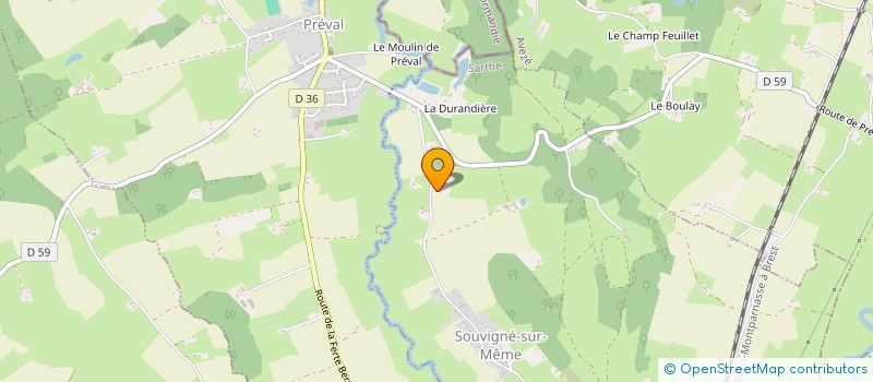 localisation de l'entreprise MONSIEUR RENE PIEDALU  CORMES