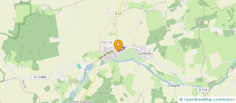 localisation de l'entreprise MONSIEUR RENE PINCHON  VERNIE