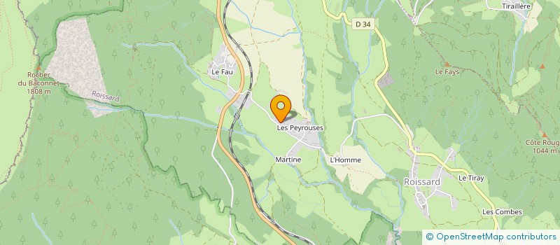 localisation de l'entreprise MONSIEUR RENE PINI  ROISSARD