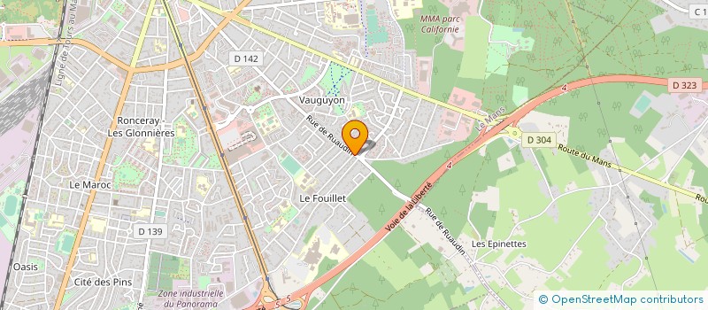 localisation de l'entreprise MONSIEUR RENE PIOGE  LE MANS