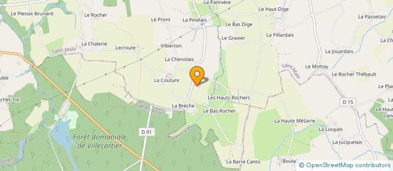 localisation de l'entreprise MONSIEUR RENE PITOIS  VIEUX-VIEL