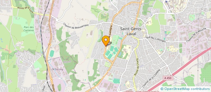 localisation de l'entreprise MONSIEUR RENE POCHON à SAINT-GENIS-LAVAL