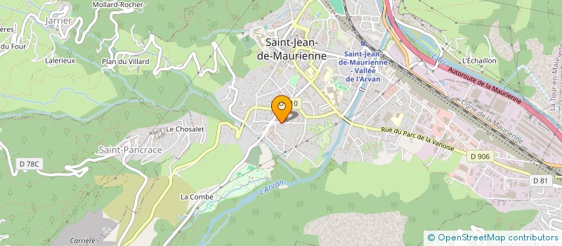 localisation de l'entreprise MONSIEUR RENE PODORIEZACK à SAINT-JEAN-DE-MAURIENNE