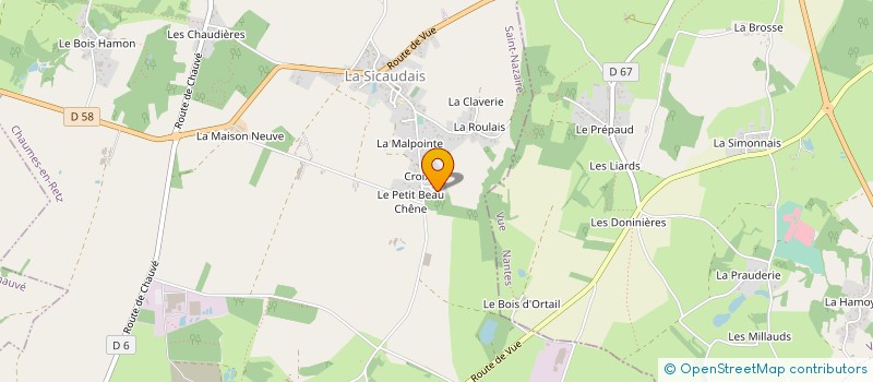 localisation de l'entreprise MONSIEUR RENE POIREAU à CHAUMES-EN-RETZ