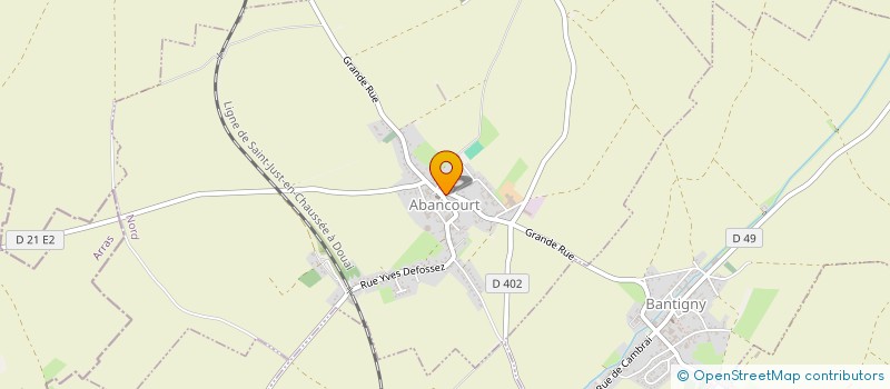 localisation de l'entreprise MONSIEUR RENE POITRE  ABANCOURT