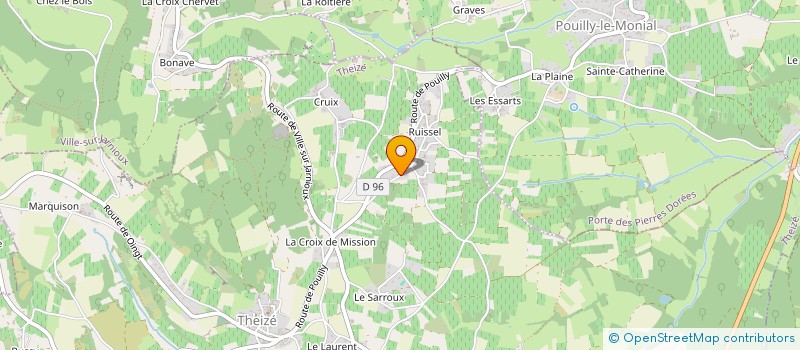 localisation de l'entreprise MONSIEUR RENE POLLET  THEIZE