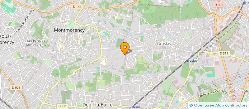 localisation de l'entreprise MONSIEUR RENE POTTIER  GROSLAY