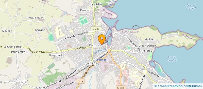 localisation de l'entreprise MONSIEUR RENE POUILLARD à PAIMPOL