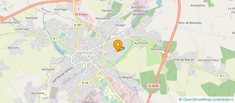 localisation de l'entreprise MONSIEUR RENE POUILLAUDE à LOCMINE