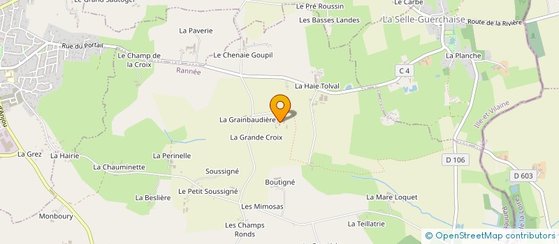 localisation de l'entreprise MONSIEUR RENE POULIN  VISSEICHE