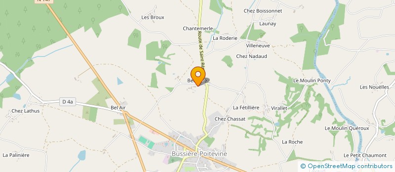 localisation de l'entreprise MONSIEUR RENE POURSAT  VAL-D'OIRE-ET-GARTEMPE