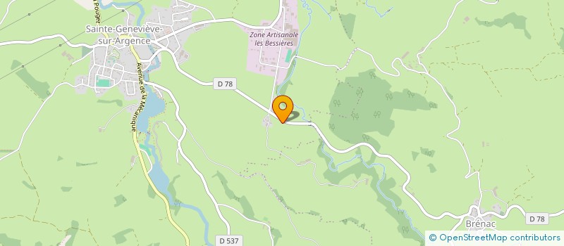 localisation de l'entreprise MONSIEUR RENE PRADAL  ARGENCES EN AUBRAC