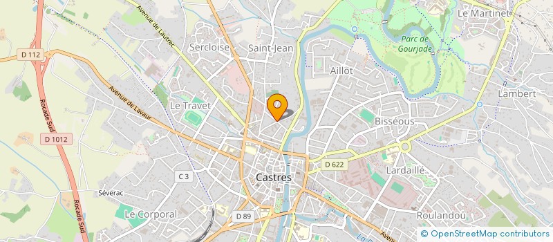 localisation de l'entreprise MONSIEUR RENE PRADINES  CASTRES