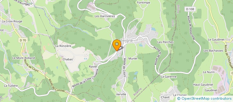 localisation de l'entreprise MONSIEUR RENE PRALUS  ARCINGES