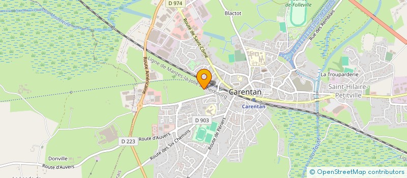 localisation de l'entreprise MONSIEUR RENE PRESTOT  CARENTAN-LES-MARAIS