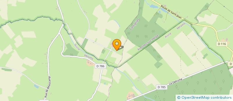 localisation de l'entreprise MONSIEUR RENE PREVOT à BEAUREPAIRE-SUR-SAMBRE