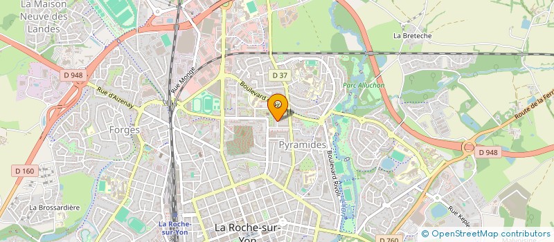 localisation de l'entreprise MONSIEUR RENE PRIEUR  LA ROCHE-SUR-YON