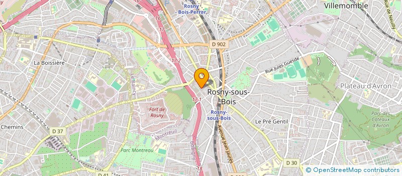 localisation de l'entreprise MONSIEUR RENE PRIN à ROSNY-SOUS-BOIS