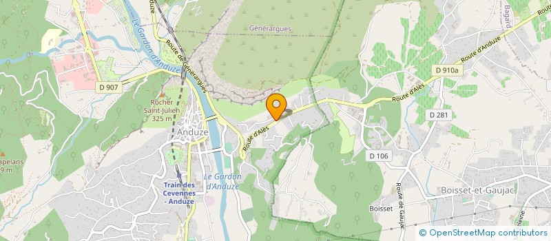 localisation de l'entreprise MONSIEUR RENE PRIVAT  ANDUZE