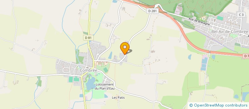 localisation de l'entreprise MONSIEUR RENE PRODHOMME à OMBREE D'ANJOU