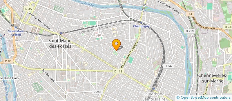 localisation de l'entreprise MONSIEUR RENE PRONER  SAINT-MAUR-DES-FOSSES