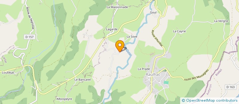 localisation de l'entreprise MONSIEUR RENE PRUNET à RAULHAC