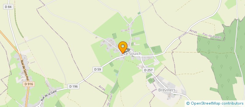 localisation de l'entreprise MONSIEUR RENE PRUVOST  LE SOUICH