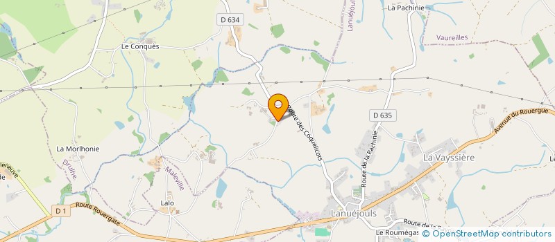 localisation de l'entreprise MONSIEUR RENE PUECHBERTY  DRULHE