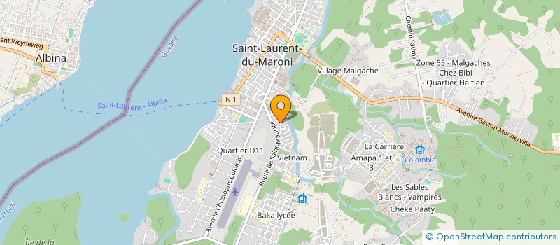 localisation de l'entreprise MONSIEUR RENE QUENTIN à SAINT-LAURENT-DU-MARONI