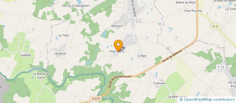 localisation de l'entreprise MONSIEUR RENE QUERAUD à CHAILLAC-SUR-VIENNE