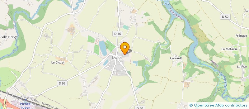 localisation de l'entreprise MONSIEUR RENE QUINTIN à JUGON-LES-LACS