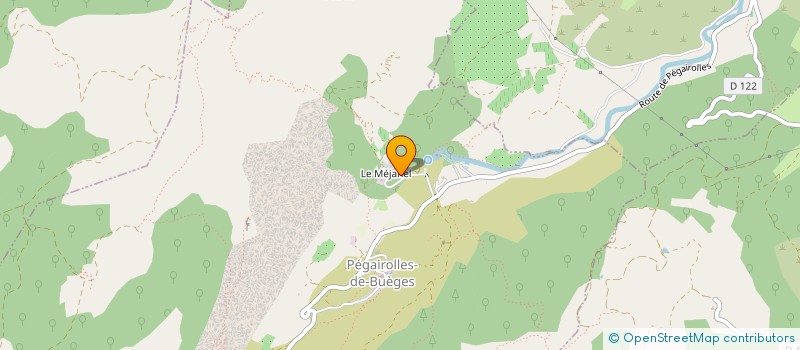 localisation de l'entreprise MONSIEUR RENE RABOU  PEGAIROLLES-DE-BUEGES