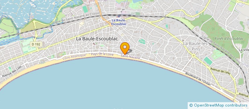 localisation de l'entreprise MONSIEUR RENE RAFOUJAULT  LA BAULE-ESCOUBLAC