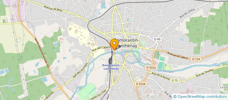 localisation de l'entreprise MONSIEUR RENE RAISIN  ROMORANTIN-LANTHENAY