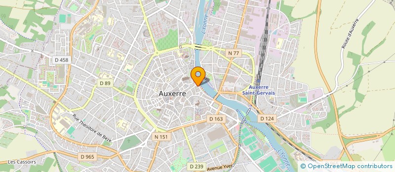 localisation de l'entreprise MONSIEUR RENE RAMEAU à AUXERRE
