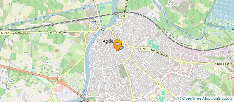 localisation de l'entreprise MONSIEUR RENE RAYNAUD  AGDE