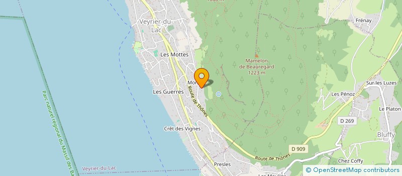 localisation de l'entreprise MONSIEUR RENE RAZEL  VEYRIER-DU-LAC