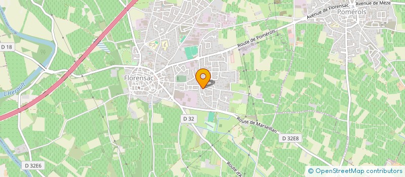 localisation de l'entreprise MONSIEUR RENE REFFREGIER à FLORENSAC