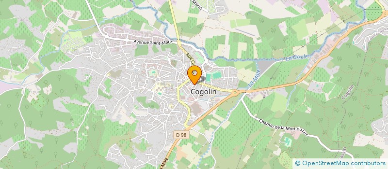 localisation de l'entreprise MONSIEUR RENE REVELLO  COGOLIN